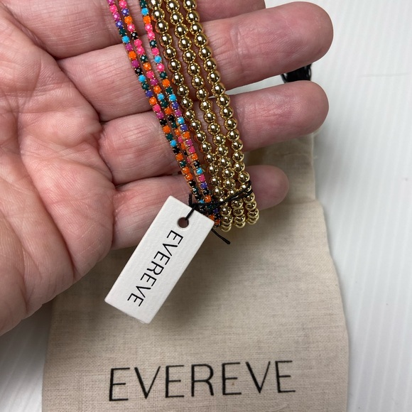 Evereve Gold Multi-Strand Bracelet with Colorful Accents - Picture 2 of 5